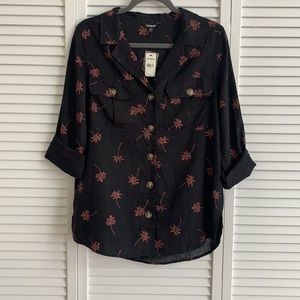Express button down long sleeved shirt